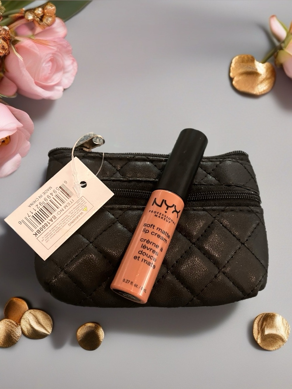 NYX Soft Matte Lip Cream - Color Abu Dhabi and Change Purse NWT